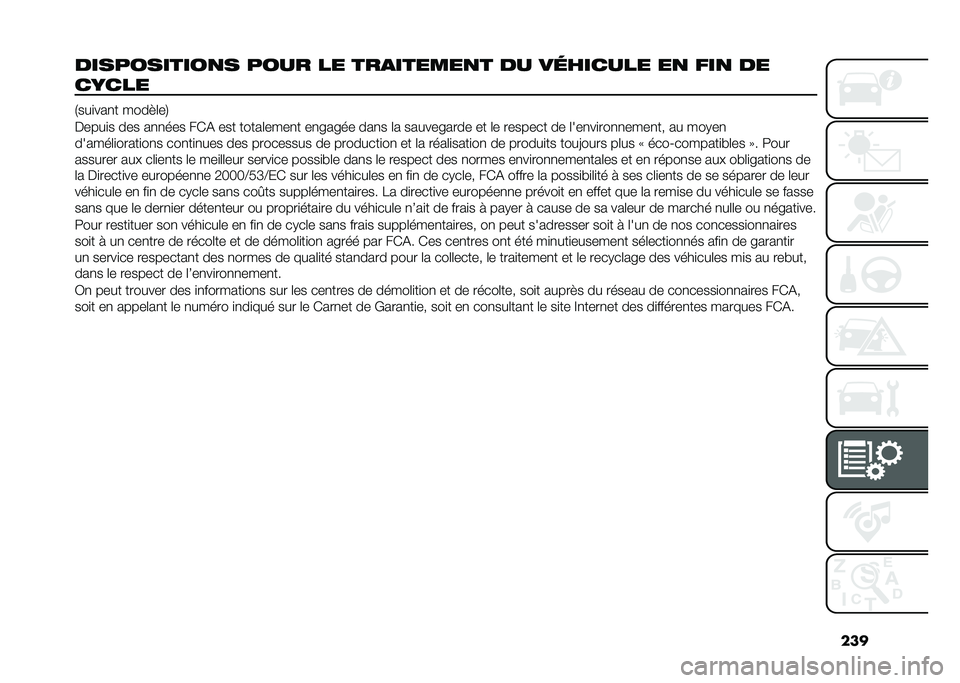 FIAT 500X 2021  Notice dentretien (in French) ���
�����������
� ���� �� ���
������
� �� ��	������ ��
 ���
 ��
�����
�1���
���
� ����"�	��4
�����
� ��� ��
�
��� ��*�( ��� ��