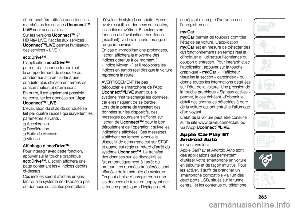 FIAT 500X 2021  Notice dentretien (in French) ��	��� ��	�	� ���� �&��� ���
�	�
��� ���
� ���� �	��
������� ��W �	�� �����
���
�5�������	�D
��*�1�2 ���
� �������
�#�	���
�,�� �	�� 