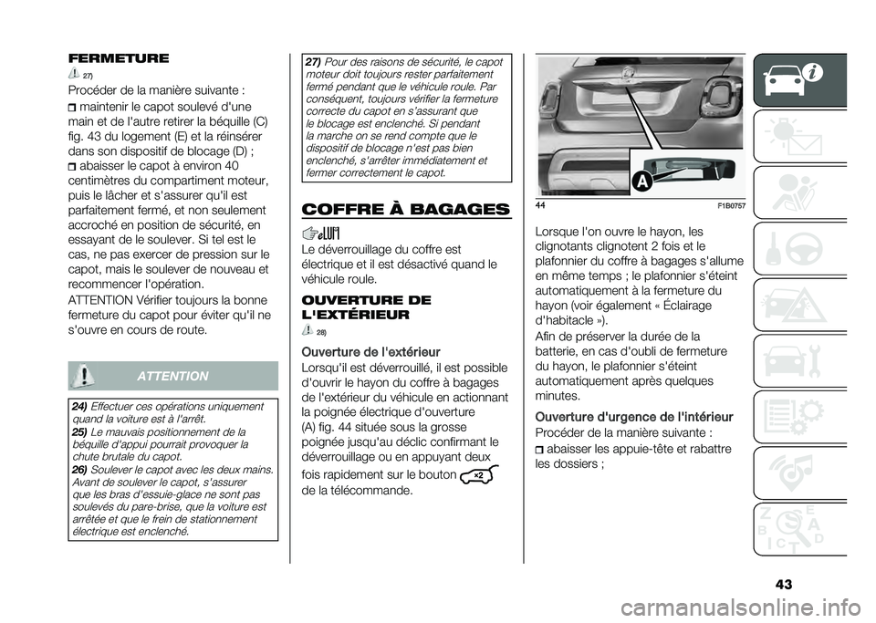 FIAT 500X 2021  Notice dentretien (in French) �����������
�@�C�&
�9������� �� �	� ���
�
�"�� ���
���
�� �0 ���
�
���
�
� �	� ����� ����	��� ����
�
���
�
 �� �� �	������ ����
���