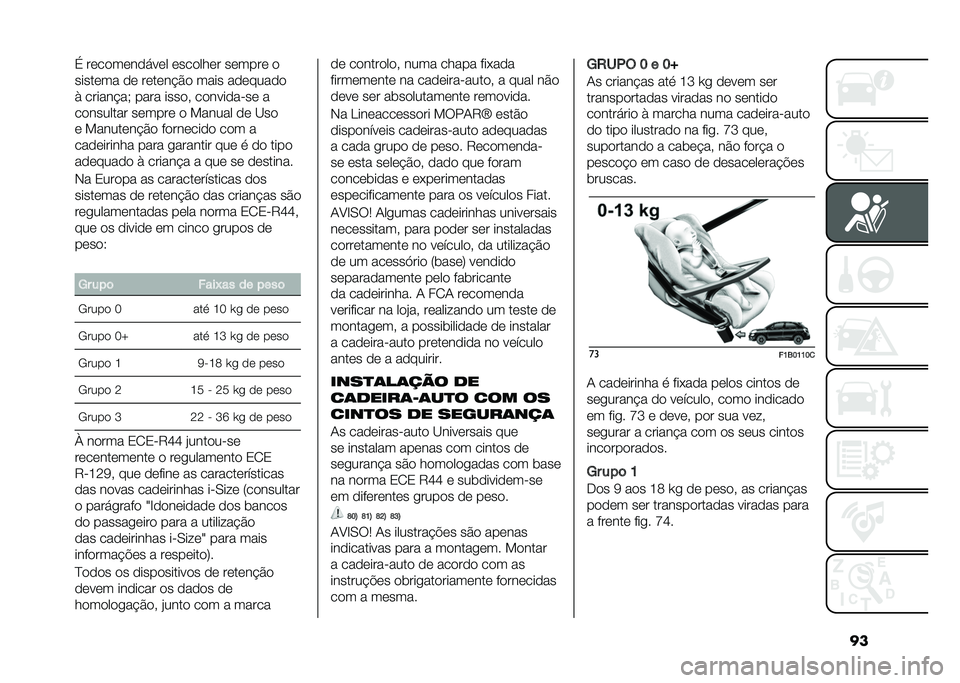 FIAT 500X 2020  Manual de Uso e Manutenção (in Portuguese) ��� ��	��
��	��
���	� �	���
���	� ��	����	 �

�����	�� �
�	 ��	��	�� �#�
 ���� ��
�	����
�

�) ������ ��+ ���� ����
� ��
����
����	 �
��
��