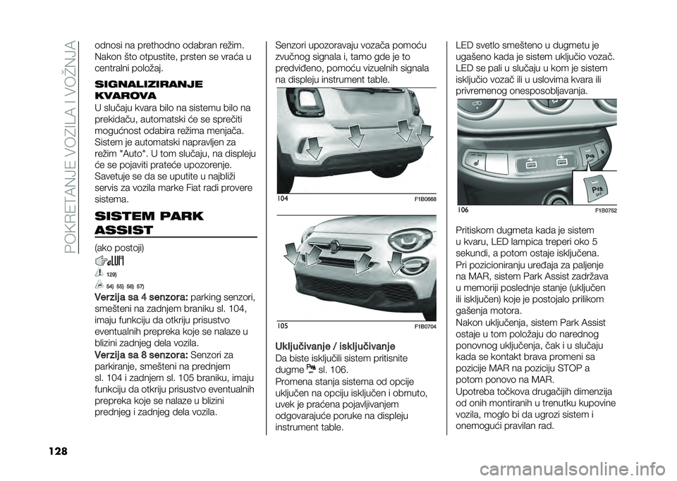 FIAT 500X 2020  Knjižica za upotrebu i održavanje (in Serbian) ��&��9�.�1�:�7�(�>�1����4�=�B�7��=����J�(�>�7
��� �	���	�� �� ������	���	 �	������ ���"���
�(���	� ���	 �	���������  ������ �� ����� �
�