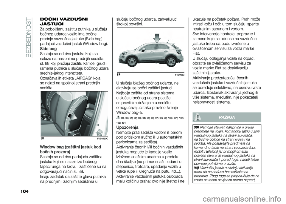 FIAT 500X 2021  Knjižica za upotrebu i održavanje (in Serbian) ��A�1�4�A�1�6�(��)�:
��� ����� ��������
����
���
�4� ��	��	�
����� �
������ ������� � ��
�����
��	���	� ������ ��	�
��
�	 ��� ��	��