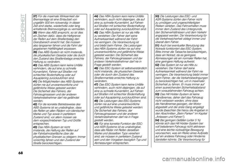 FIAT 500L 2020  Betriebsanleitung (in German) ���
�J�1�)�7�1�)�
�
�	� �$�(�
��� ���	 � ��D�� ���	 �����
�� ��	�� ��	�
���	� �
������	 ��
� �	���	 �)�������#�	�� ��� ����	��"�� ��� ��  ���