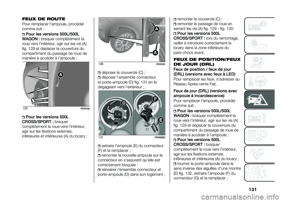 FIAT 500L 2020  Notice dentretien (in French) �������  �� �����
�:��� �����	���� �	�������	�� ��������
����� ���
� �0
�+��
� ��� ��� ����� �����;����
�J��5�6� �" �#������