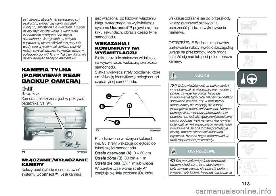 FIAT 500L 2021  Instrukcja obsługi (in Polish) ���������#��� �$�" ��� ��� ���	 ���������$ ���
����
�����$�" ����
��$ ��#������ ���
���	�
��������" �������
��� ��� �������