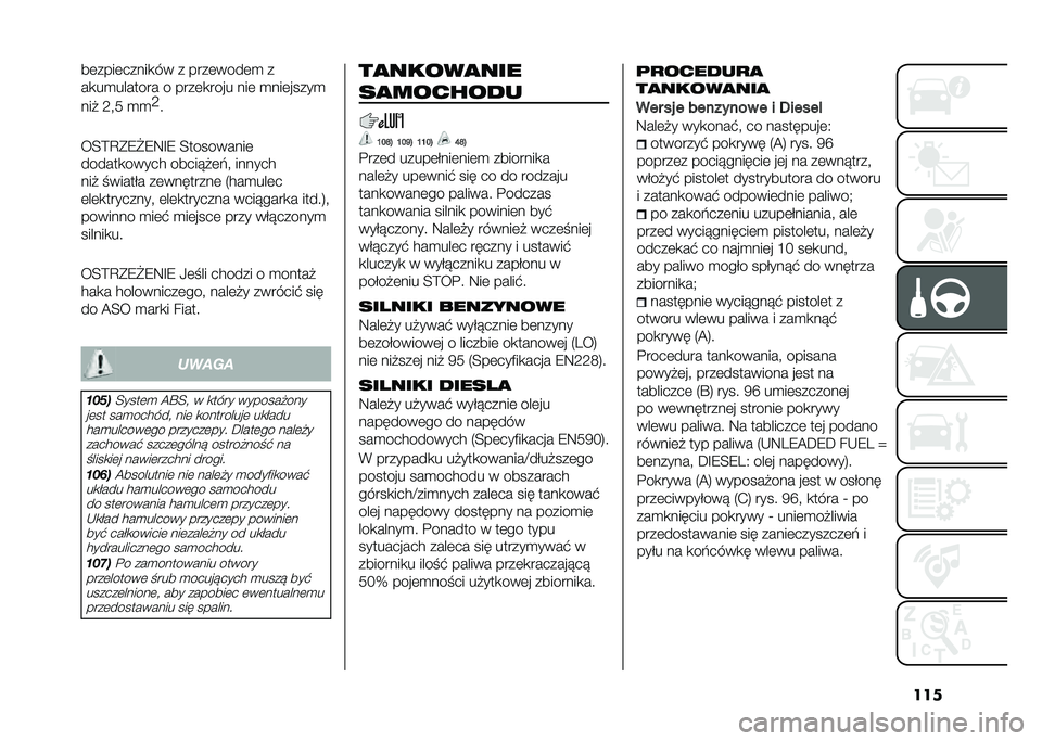 FIAT 500L 2021  Instrukcja obsługi (in Polish) �����	����	�����
�� � ����	����	�
 �
��
��
������� � ����	�
���� ���	 �
���	�����

���# �:�"� �
�

�:
�
��<�>�C�*�8�2�8�9�F�8 �<���������	
�