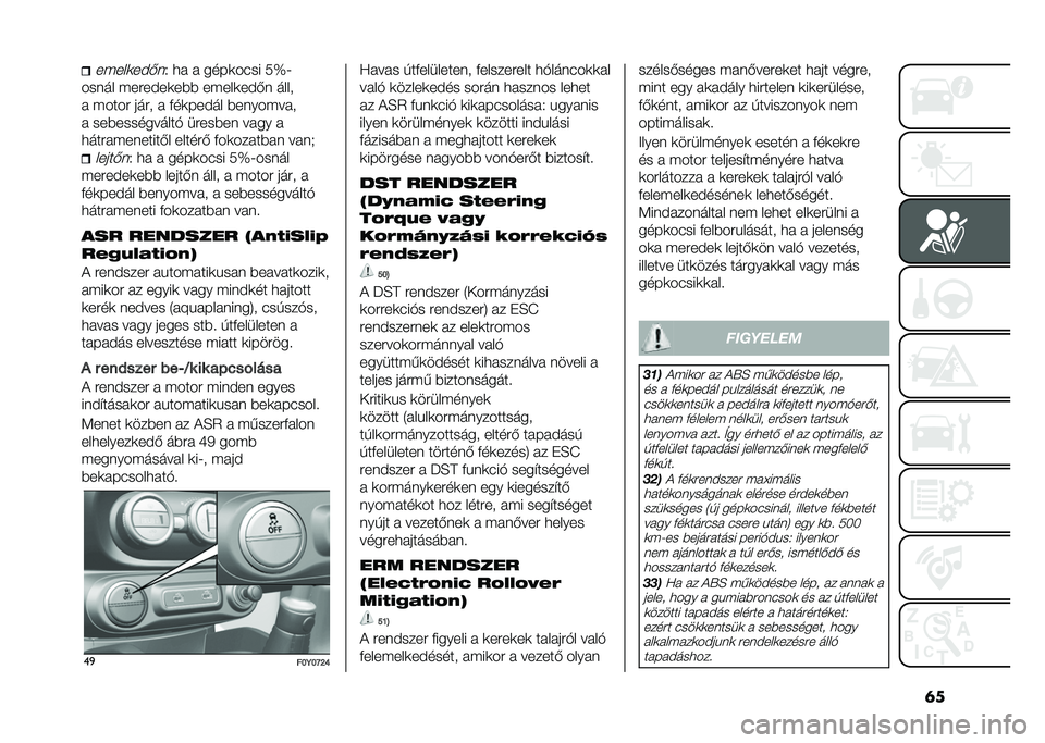 FIAT 500L 2021  Kezelési és karbantartási útmutató (in Hungarian) �	���$���	��)�-��2 �
�  �  ����	���� ��^�;
����� �$����)��	��*�* ��$���	��)�-� ����
�  �$���� ���� �  �+��	���)�� �*�����$�� �
�  ���*������
