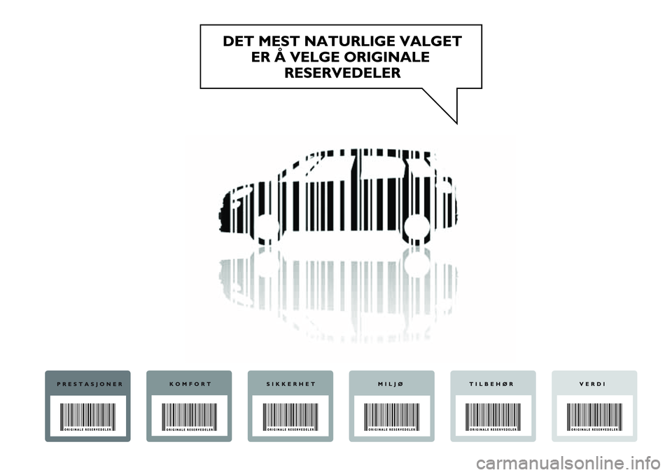 FIAT 500L 2018  Drift- og vedlikeholdshåndbok (in Norwegian) 