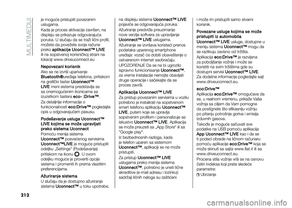 FIAT 500L 2020  Knjižica za upotrebu i održavanje (in Serbian) ��8�"��9�=�8�1�6�=�>�=
��� �� ��	���� ���������� ��	���
����
���
������
�<�� � �� ���	�!�� �������!��� �
�������# ��
� ����
��� ��