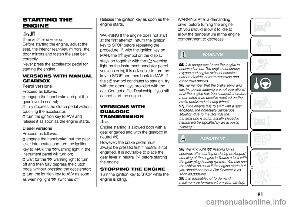 FIAT 500L LIVING 2021  Owner handbook (in English) ���	������� ���
������
�=��1 �=�?�1 �:�A�1 �:�=�1 �@��1 �@�<�1 �@�9�1
�&����� ������	�
� ��� ��
��	�
�� ���*��� ���
����� ��� �	�
����	�� ��