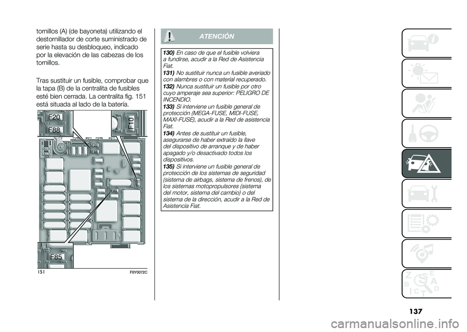 FIAT 500L LIVING 2020  Manual de Empleo y Cuidado (in Spanish) ���
��������� �/�9�2 �/�� �&�	�
�����	�2 ������#�	��� ��
�����������	��� �� ����� ���
�������	�� ��
����� ��	���	 �� ����&���