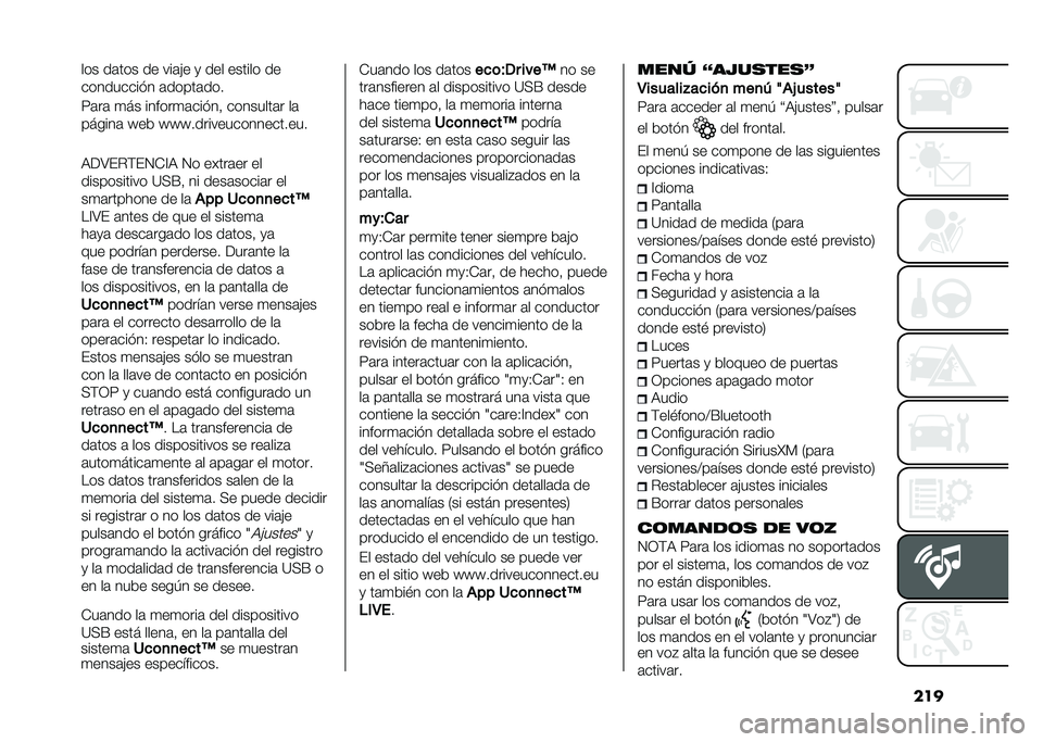 FIAT 500L LIVING 2021  Manual de Empleo y Cuidado (in Spanish) ������ ��	��� �� ���	�"� �
 ��� ������ ��
��������� � �	�����	���
�7�	��	 �
�� ������
�	��� ��! ��������	� ��	
������	 �^��& �^�^�^�