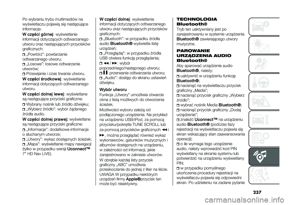 FIAT 500L LIVING 2020  Instrukcja obsługi (in Polish) ���
�%� �������� ����� �
�����
�	���� ��
��� ���	������ �������! ��� ���������!��	
���)���
����	�4
� ���(�&�� ��-� ���
�4 ��� �