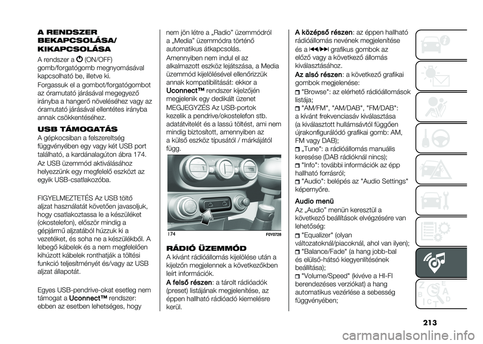 FIAT 500L LIVING 2021  Kezelési és karbantartási útmutató (in Hungarian) ���� ��������
����� ���	�����3
����� ���	����
� �#�������# �  �4�6�7�A�6���8
���(�)�A�+��#�� ��*���(�) �(������(����� �
�	� ������
� ��*
