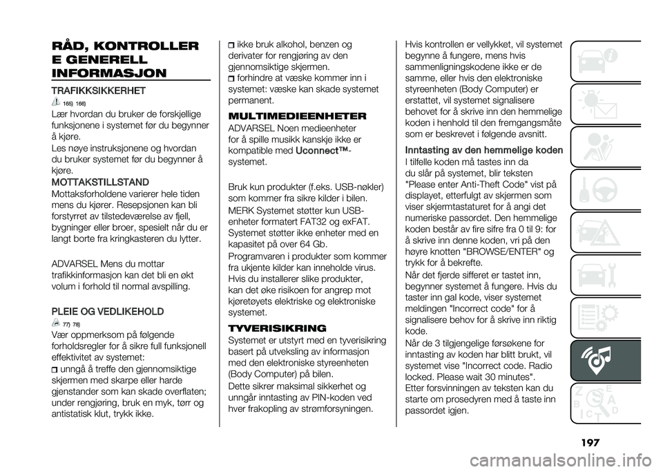 FIAT 500L LIVING 2021  Drift- og vedlikeholdshåndbok (in Norwegian) ���
����E ����
������
� ��������
�����������
�/�.�(��� � �)�� � �%�.�9�%�/
�@�B��4 �@�B�B�4
��� ������� �� ����
�
� ��
 �����
��
�	�	��