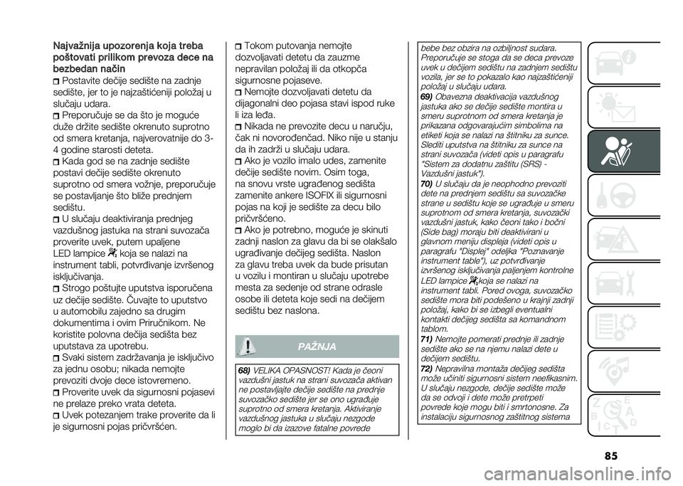 FIAT 500L LIVING 2020  Knjižica za upotrebu i održavanje (in Serbian) ���,�� �����	� � ������ ��� � �
 �� � �� ���
���������	 �� �	� �	�
 �� �� ����� ���� ��
�������� ���
�	�
�&�	������� � �����