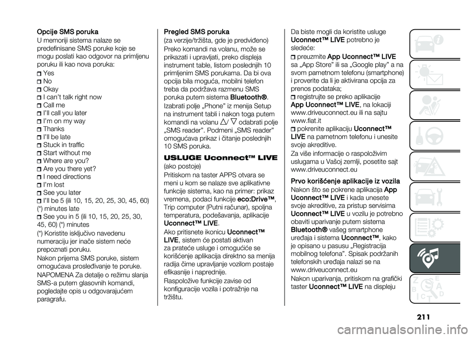 FIAT 500L LIVING 2021  Knjižica za upotrebu i održavanje (in Serbian) �������	� � �)�5�) ��� ��
 �
�" ����	���� ������� ���
��
� ��
���� ��$������� �)�8�) ��	���� ��	�� ��
��	�� ��	��
��� ���	 �	� ��	��	�