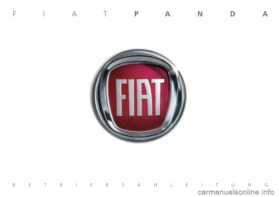 FIAT PANDA 2019  Betriebsanleitung (in German) 