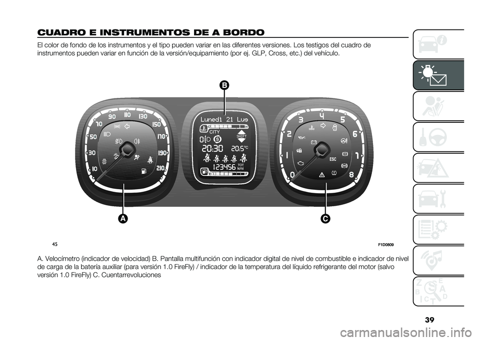 FIAT PANDA 2021  Manual de Empleo y Cuidado (in Spanish) ��
������ � ������������ �� � �$���� �%� ����� �� ����� �� ��� �������
����� �
 �� ���� ������ ��	���	� �� ��	� ������