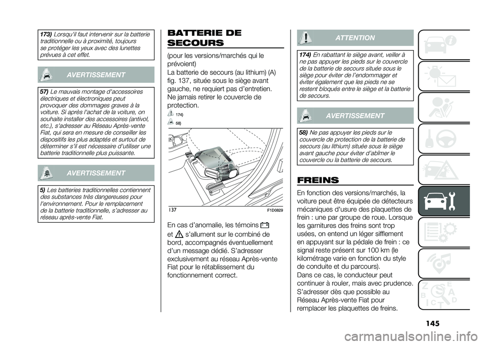 FIAT PANDA 2021  Notice dentretien (in French) �������	�7�������
�	 ���� �
�
������
�
� ��� �	� �!������
�
�����
��
��
�
��	�	� �� � �����
��
��� ����>���� �� �������� �	�� �,�