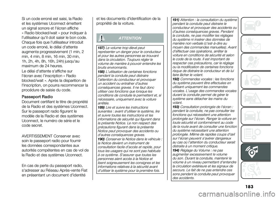 FIAT PANDA 2021  Notice dentretien (in French) ����*�
 ��
 ���� �����
� ��� ���
��
� �	� �0���
�
�� �	�� ��,��� ��� �?���
�
��� �������
�
��
 ��
��
��	 ���
��� �� �	������
 ����
��