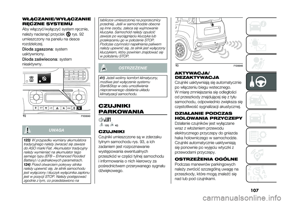 FIAT PANDA 2021  Instrukcja obsługi (in Polish) ���
���*�������,����*������
��-���� �������
�@�� ��$�����"�D���$�����" �����	�
 �������	� 
����	�!� ��������" ��������
����