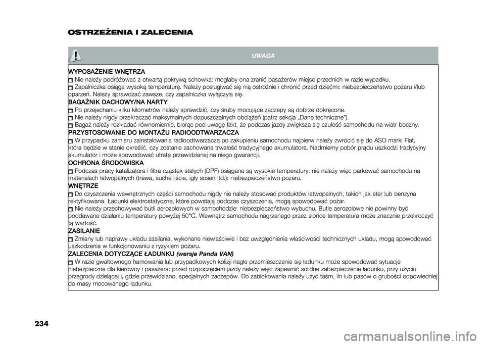 FIAT PANDA 2021  Instrukcja obsługi (in Polish) ����������3���� � ���)������
�
�����
��7�	�-���>�1�/��1 ��/�=�.�3�:� �8��	 ����	�!� ������!����" � ������� ���
���� ������
��1 �
��