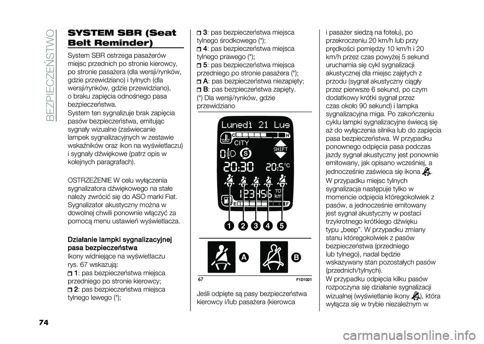 FIAT PANDA 2021  Instrukcja obsługi (in Polish) ��S�7���E�7�+��7�a�;�=�%�
�
� ������ ��%� �.���
�
�%��5� ���8���=��
�0
�;����	�
 �;�S�A ������	�� �����!�	���
�
��	��� ����	����� �� ������