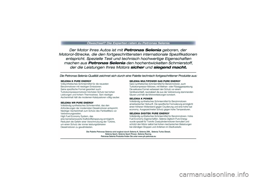 FIAT PUNTO 2014  Betriebsanleitung (in German) 185-206 PUNTO POP 1ed D  24/09/13  14.13  Pagina 206 