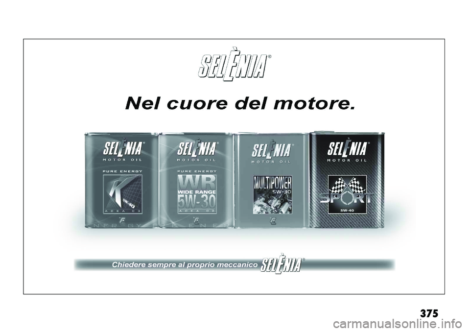 FIAT FREEMONT 2013  Libretto Uso Manutenzione (in Italian) 375  