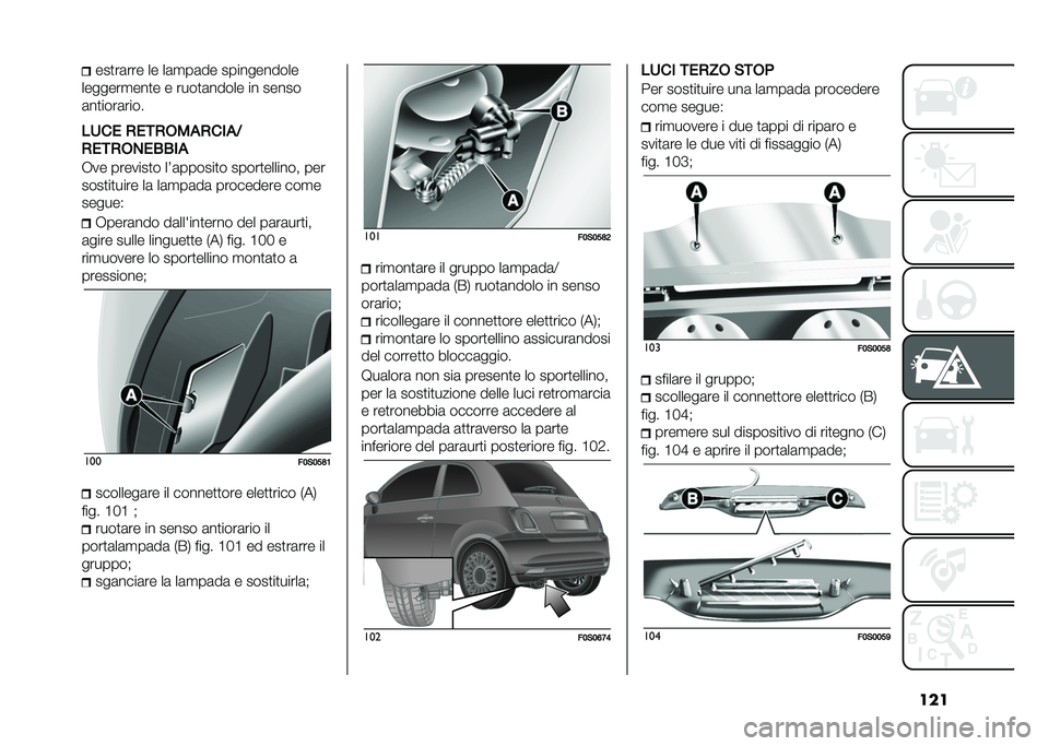 FIAT 500 2021  Libretto Uso Manutenzione (in Italian) ������
��	��� �� ��	�
��	�� �����������
�������
���
� � ����
�	����� �� �����
�	��
����	����
���� �)���)���
�)���
�1
�)���)���
