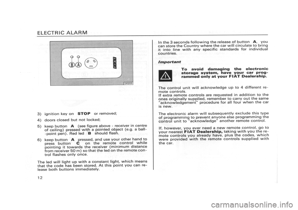 FIAT CINQUECENTO 1995 1.G Owners Manual 