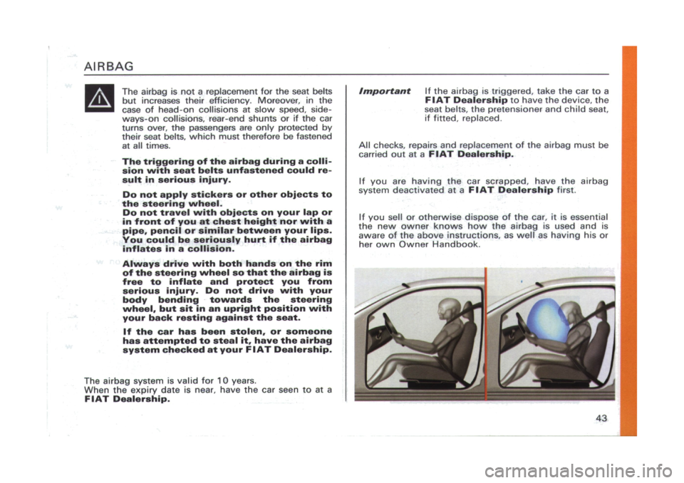 FIAT CINQUECENTO 1995 1.G Owners Manual 