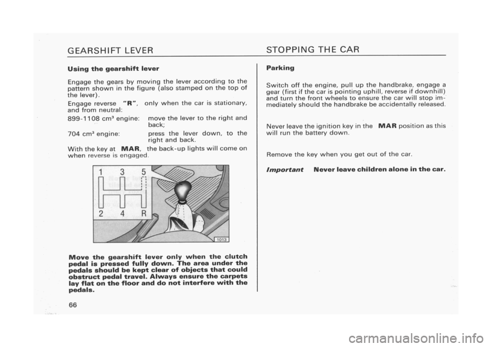 FIAT CINQUECENTO 1995 1.G Owners Manual 