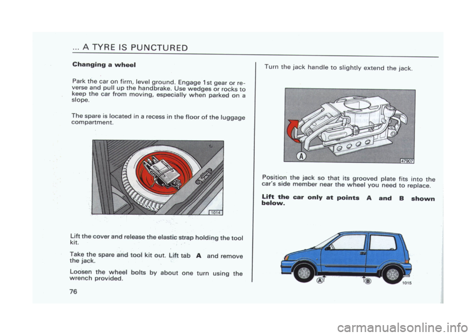 FIAT CINQUECENTO 1995 1.G Owners Manual 