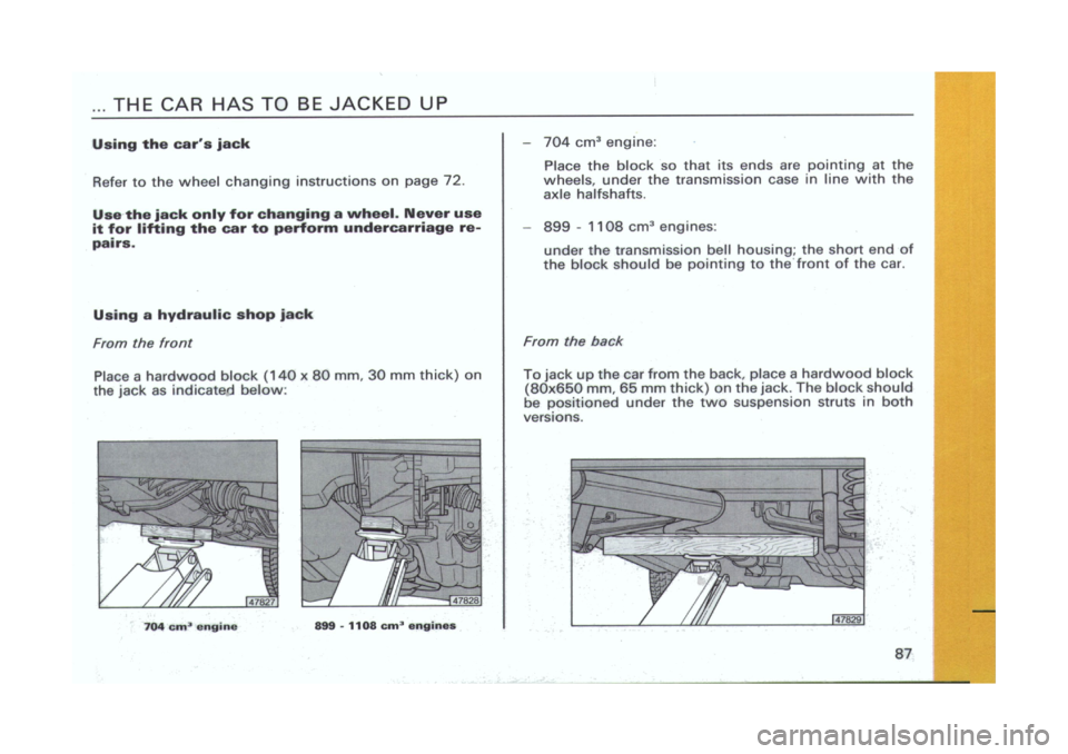 FIAT CINQUECENTO 1995 1.G Owners Manual 