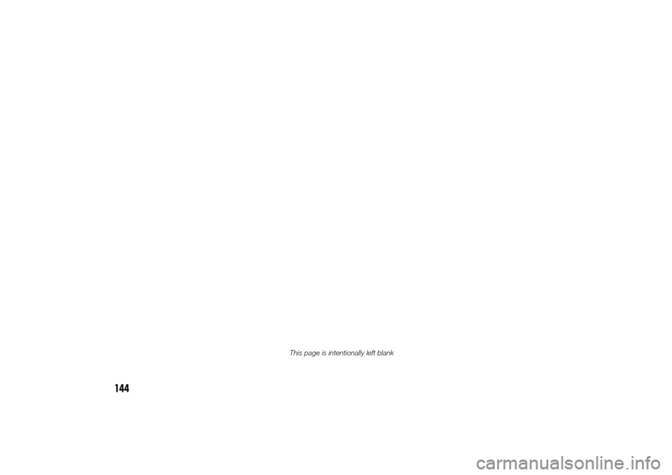FIAT DUCATO 2014 3.G Owners Manual 144
This page is intentionally left blank 