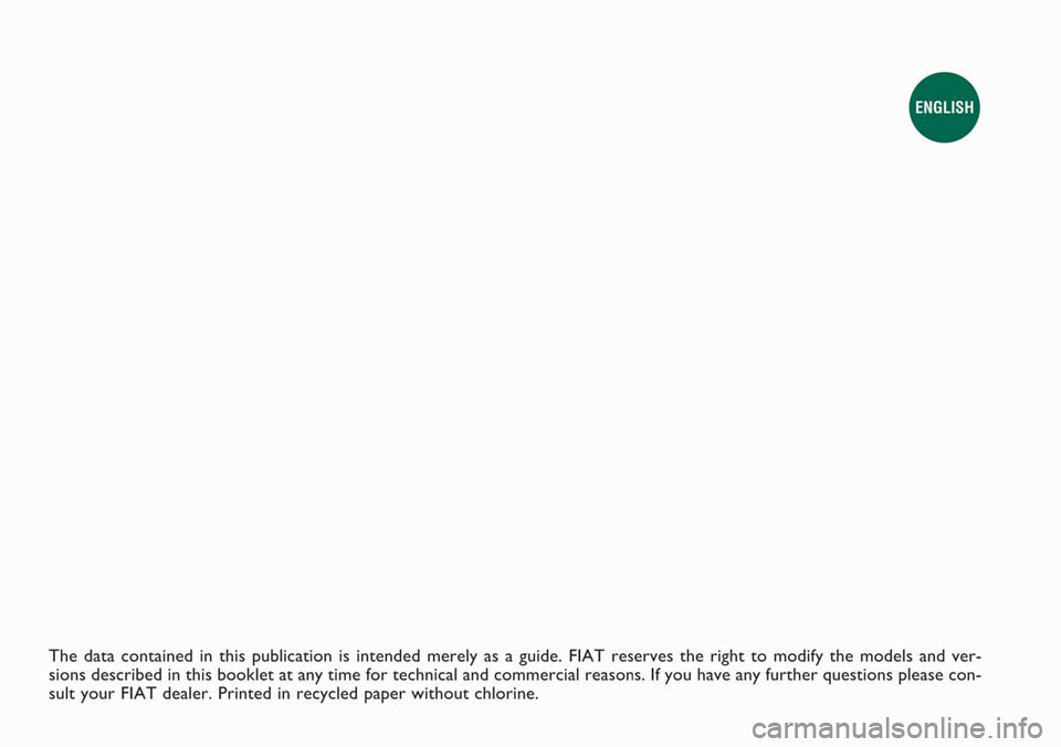 FIAT IDEA 2008 1.G Radio CD Manual 