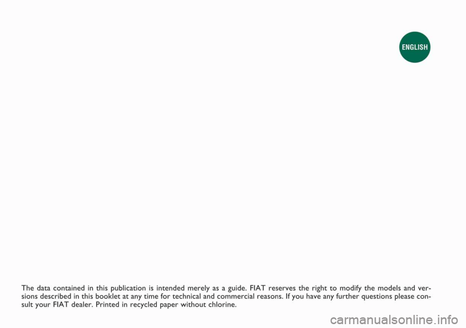 FIAT MULTIPLA 2006 1.G Owners Manual 
