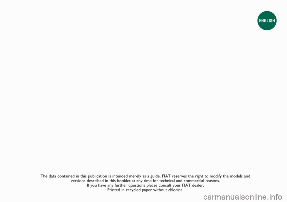 FIAT QUBO 2008 1.G Owners Manual 