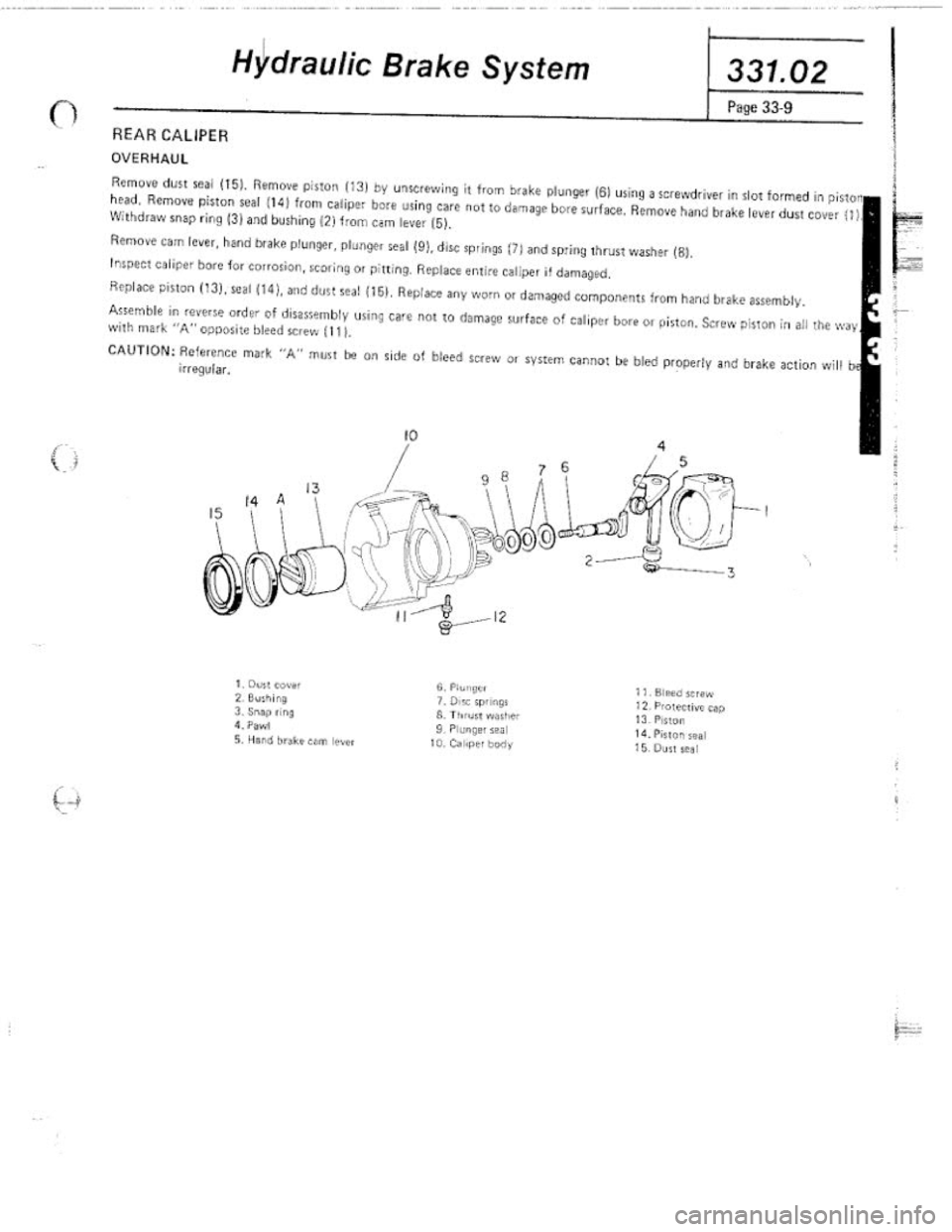 FIAT 124 SPIDER 1975  Service Manual 