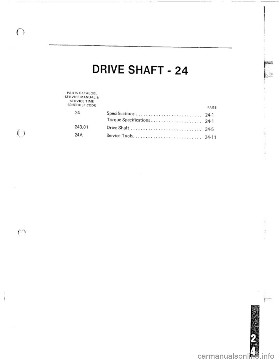 FIAT 124 SPIDER 1975  Service Manual 