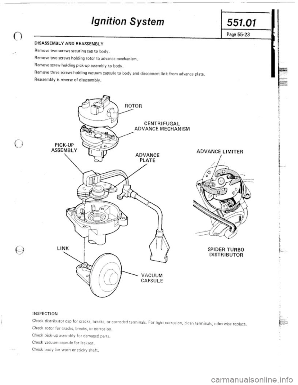 FIAT 124 SPIDER 1975  Service Manual 