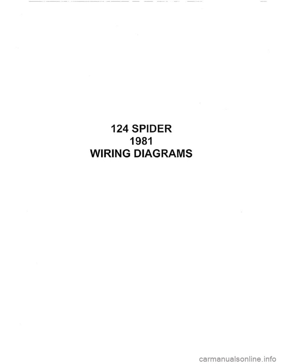 FIAT 124 SPIDER 1975  Service Manual 