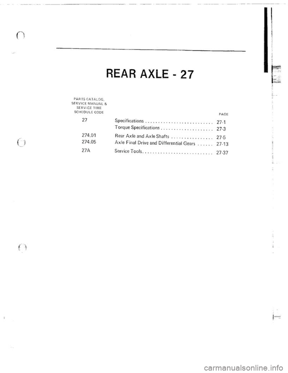 FIAT 124 SPIDER 1975  Service Manual 