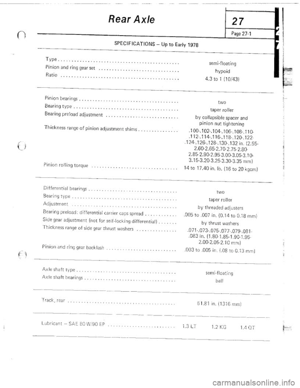 FIAT 124 SPIDER 1975  Service Manual 