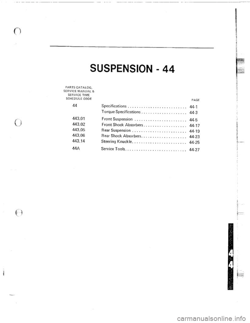 FIAT 124 SPIDER 1975  Service Manual 