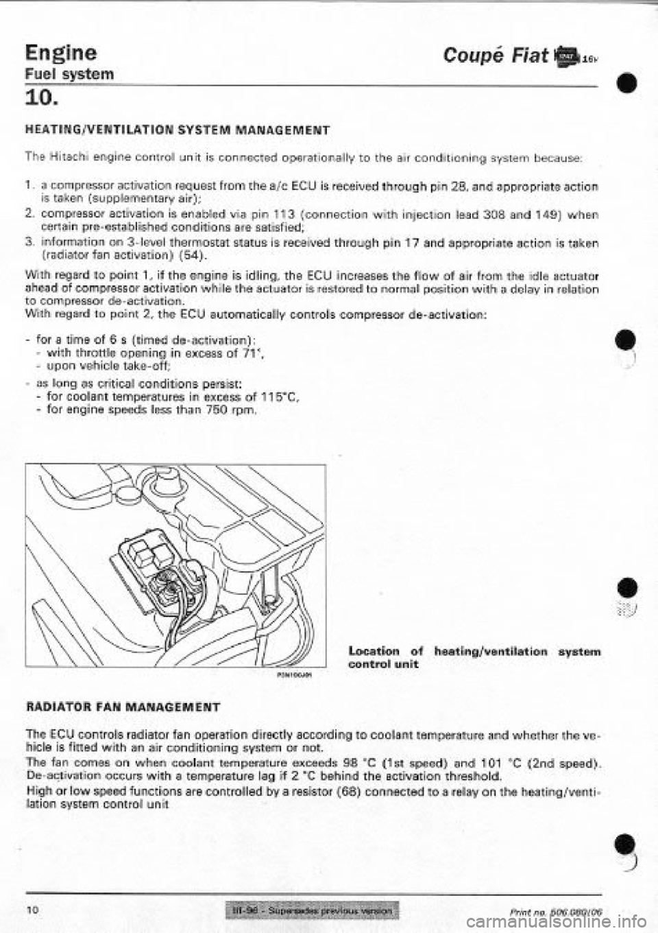 FIAT COUPE 1995  Workshop Manual 