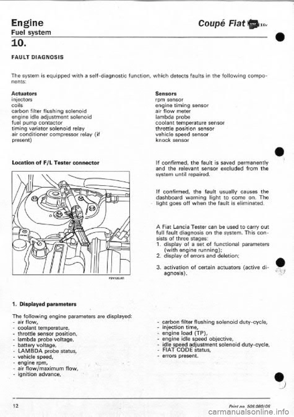 FIAT COUPE 1995  Workshop Manual 