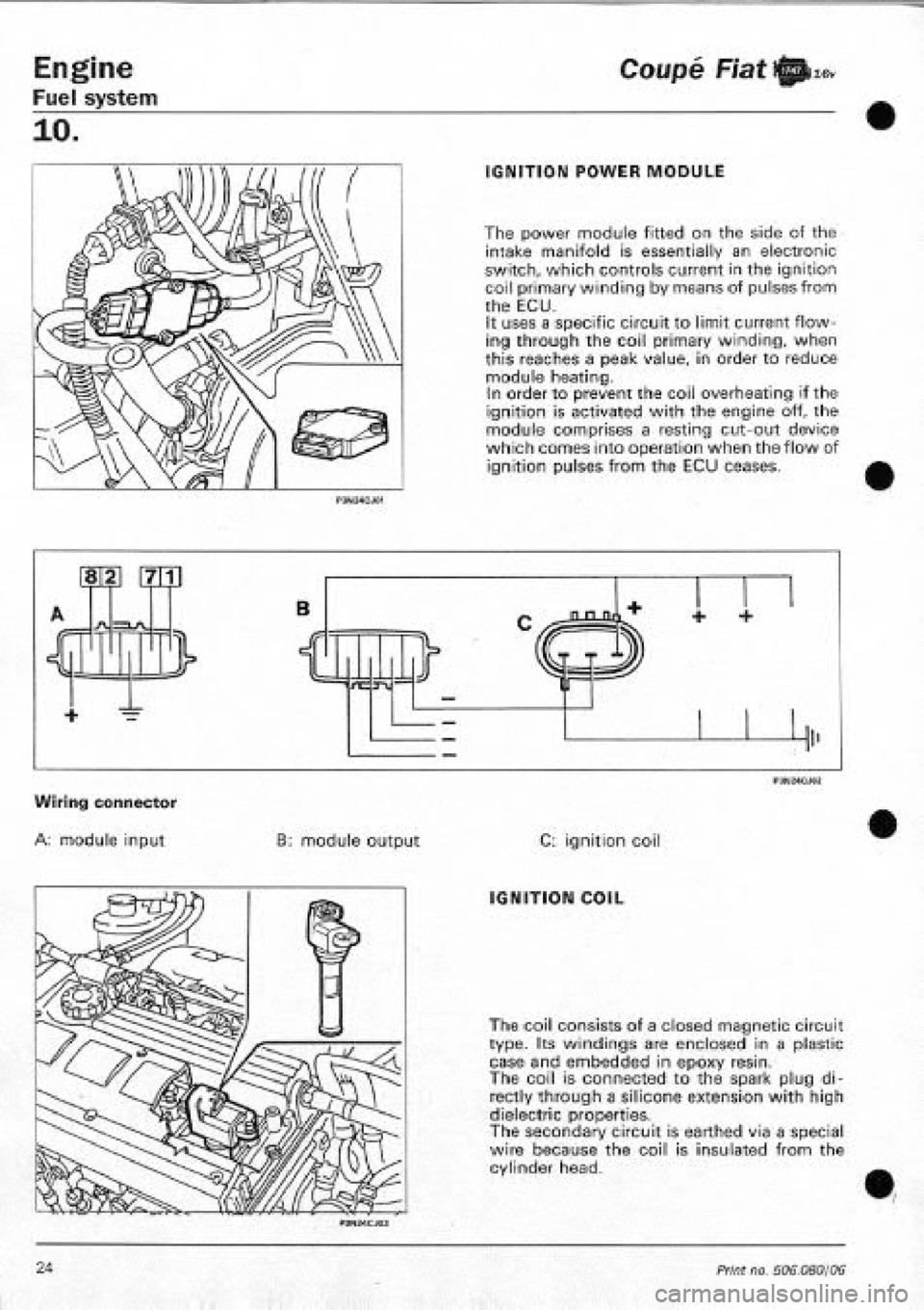 FIAT COUPE 1995  Workshop Manual 